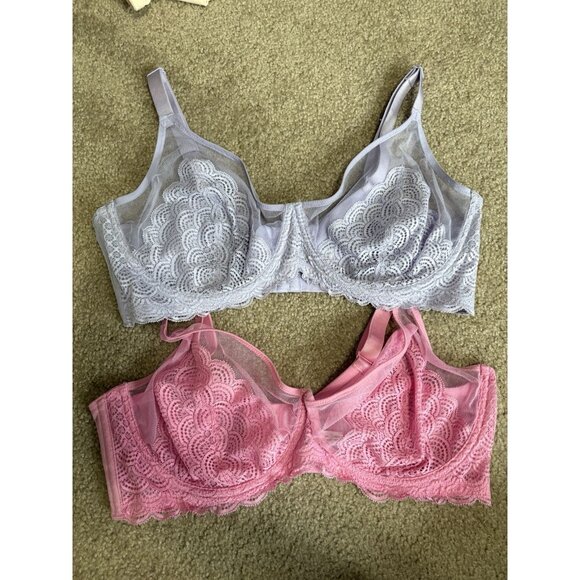 HISA underwire Bras 40DD Curvy Lot Of 2 - Picture 1 of 5